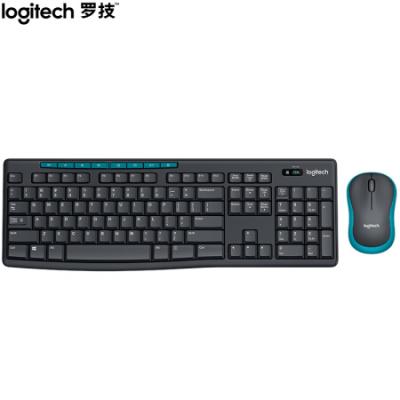 罗技（Logitech）MK275 键鼠套装 无线键鼠套装 办公键鼠套装 全尺寸 黑蓝色