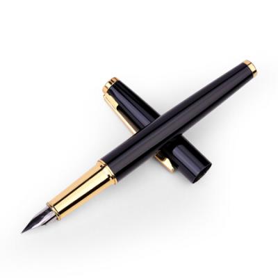 得力(deli)卓然系列金属钢笔套装 F尖钢笔+墨水+笔袋+6支墨囊