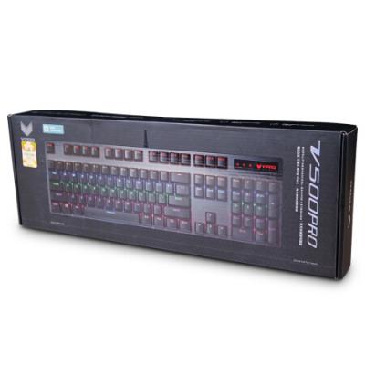 雷柏（Rapoo） V500PRO黑色青轴+V20S银焰版 机械游戏键鼠套装 机械键盘 游戏鼠标
