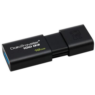 金士顿（Kingston）16GB USB3.0 U盘 DT100G3 黑色