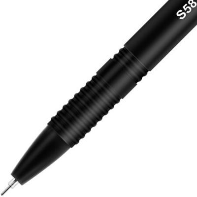得力(deli)80支0.5mm全针管中性笔黑色水笔签字笔33108