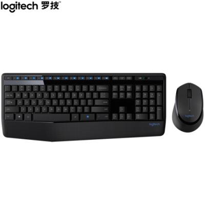 罗技（Logitech）MK345 键鼠套装 无线键鼠套装 办公键鼠套装 全尺寸 黑色