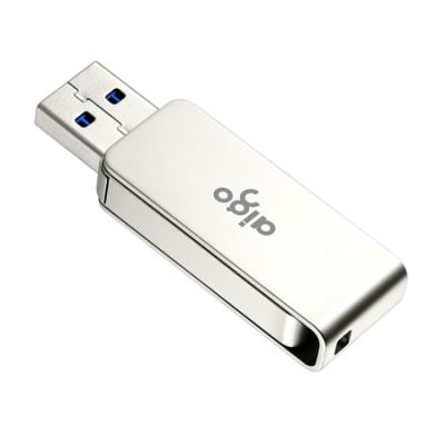 爱国者（aigo）128GB USB3.0 U盘 U330金属旋转系列 银色