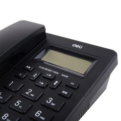 得力（deli)座机电话机 固定电话 办公家用 免提通话 大字按键 来电显示