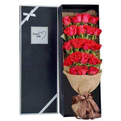 19朵红玫瑰花束礼盒 同城鲜花配送