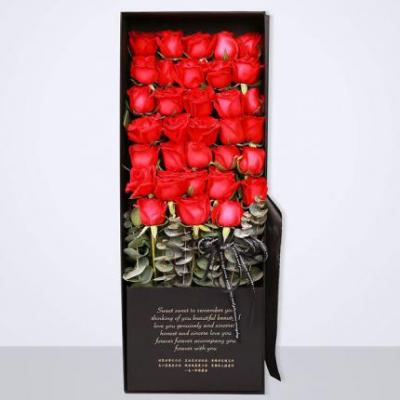 33朵红玫瑰花束礼盒 同城鲜花配送