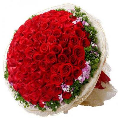 99朵红玫瑰花束 同城鲜花配送