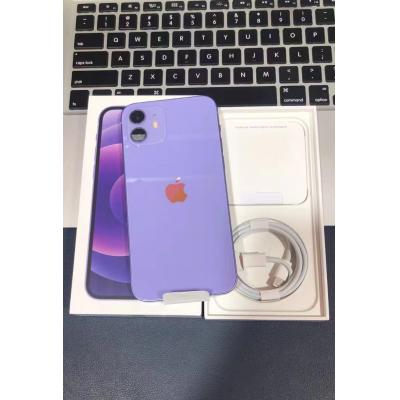 苹果12 256GB 紫色 十成新大全套 0次充电 刚激活4天未用