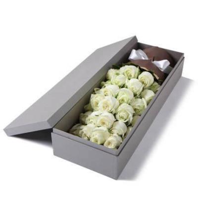 33朵白玫瑰花束礼盒 同城鲜花配送