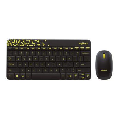 罗技MK240Nano键鼠套装 无线键盘鼠标套装/家用办公台式机笔记本电脑通用/无线2.4G接收器/黑黄
