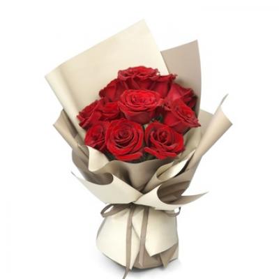 七夕情人节鲜花:爱意浓 11支精品红玫瑰花束