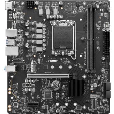 微星（MSI）PRO B760M-B DDR5 游戏电脑主板 支持CPU13400F/14400F/13490F (Intel B760/LGA 1700)