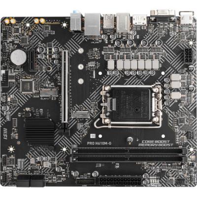 微星（MSI）PRO H610M-G DDR5电脑主板 支持CPU 14400F /13400F/13490F(INTEL H610/LGA1700)